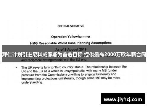 拜仁计划引进尼科威廉斯为首选目标 提供最高2000万欧年薪合同